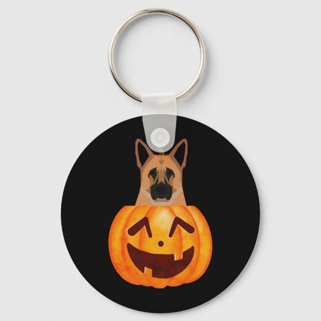 German Shepherd         Key Ring (Front)