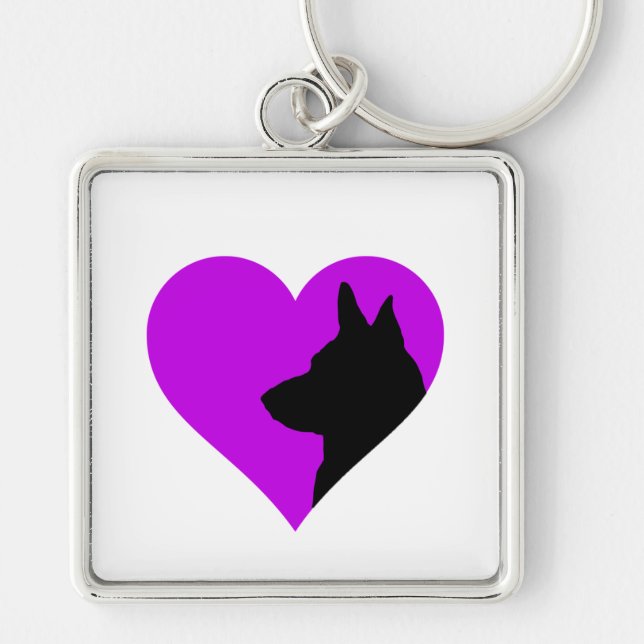 German Shepherd   Key Ring (Front)