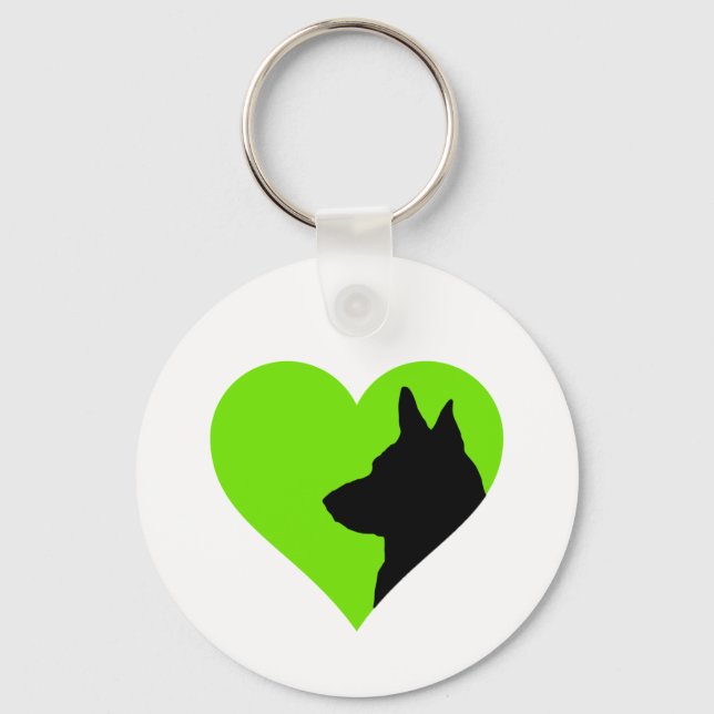 German Shepherd  Key Ring (Front)