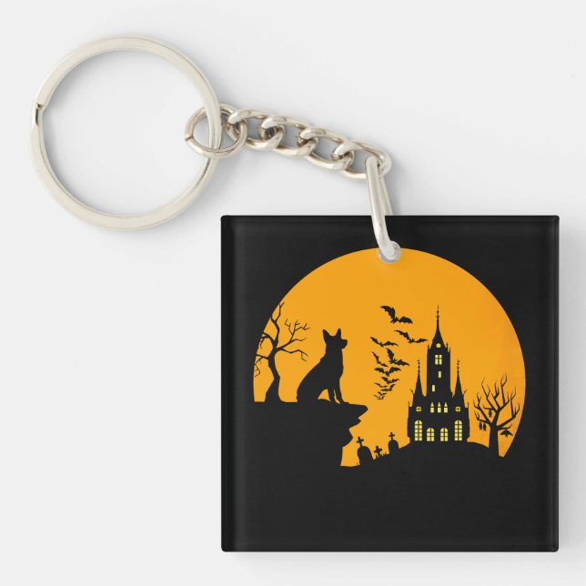 German Shepherd      Key Ring (Front)