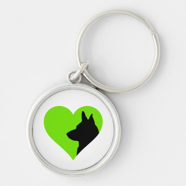 German Shepherd  Key Ring (Front)