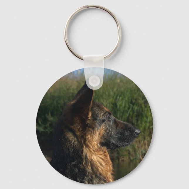 German Shepherd Keyring (Front)