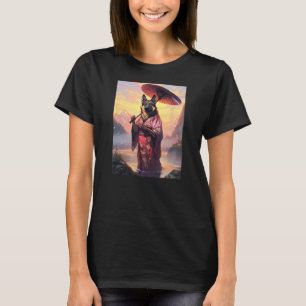 German Shepherd Kimono Funny Dog Geisha T-Shirt