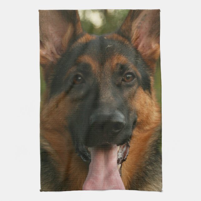 German Shepherd Kitchen Towel (Vertical)