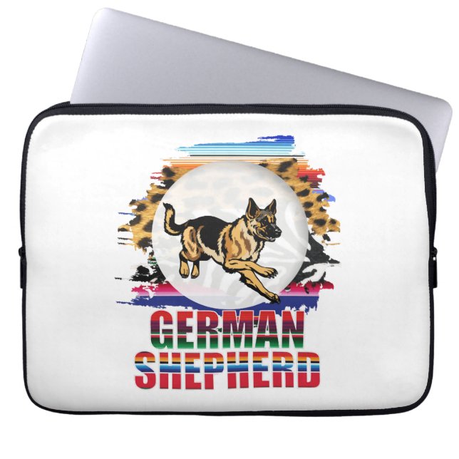 German Shepherd Laptop Sleeve (Front)