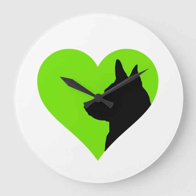 German Shepherd   Large Clock (Front)