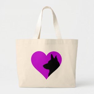 German Shepherd    Large Tote Bag