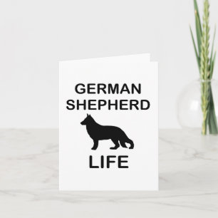 german shepherd life card