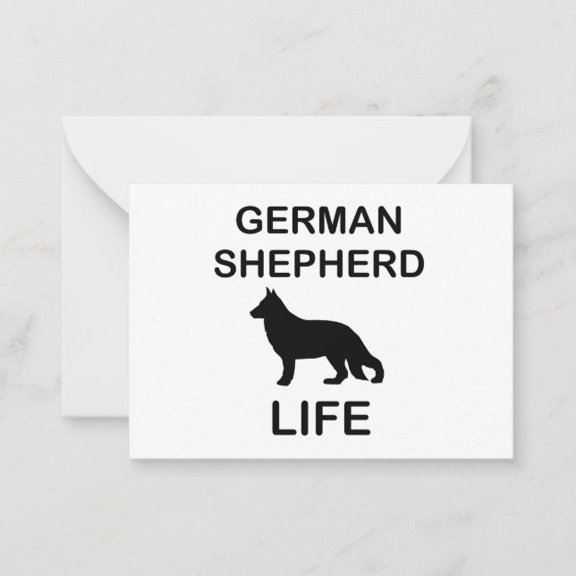 german shepherd life card (Front)