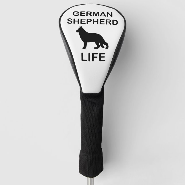german shepherd life golf head cover (Front)
