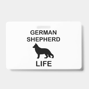 german shepherd life ID badge