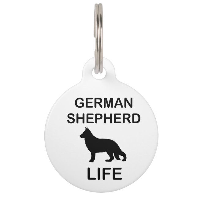german shepherd life pet tag (Front)