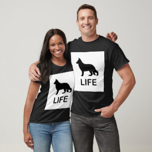 german shepherd life silhouette T-Shirt