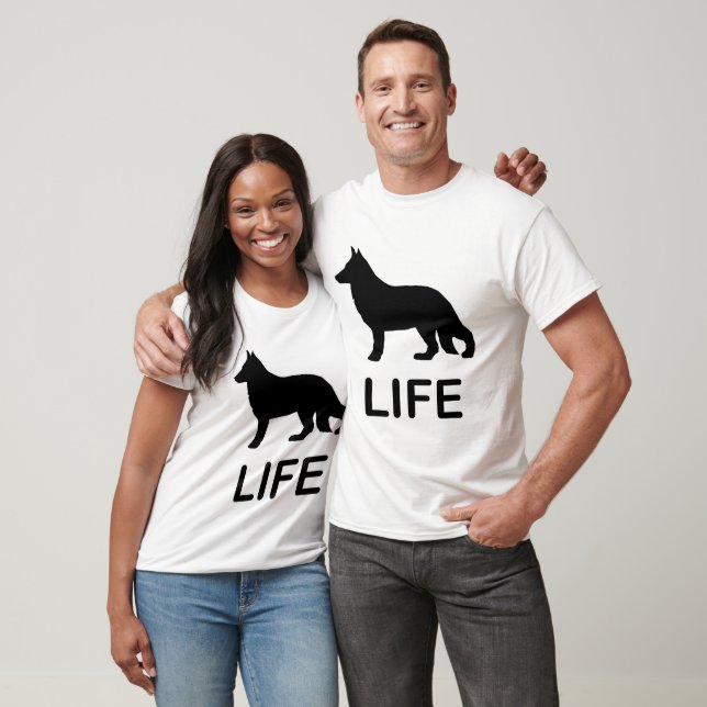 german shepherd life silhouette T-Shirt (Unisex)