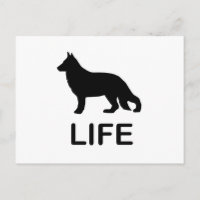 german shepherd life with silhouette