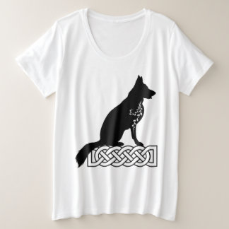 German Shepherd Loki Sailor’s Knot Black Plus Size T-Shirt