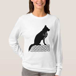 German Shepherd Loki Sailor’s Knot Black T-Shirt