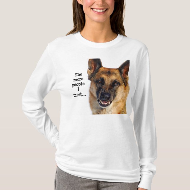 German Shepherd Long Sleeved T-Shirt (Front)