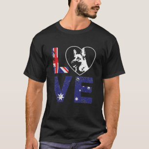 German Shepherd Love Australian Flag T-Shirt