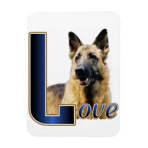 German Shepherd Love Magnet