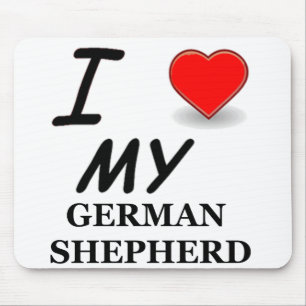 german shepherd love mouse pad