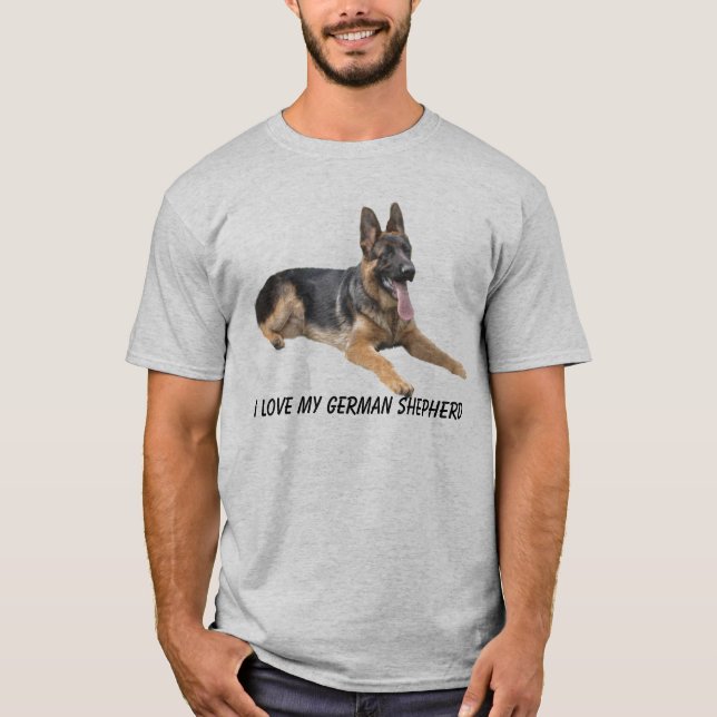 German Shepherd Love T-Shirt (Front)