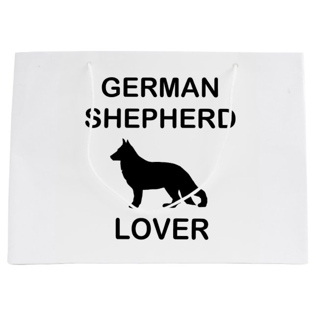german shepherd lover large gift bag (Front)