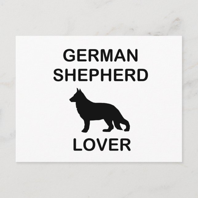 german shepherd lover postcard (Front)