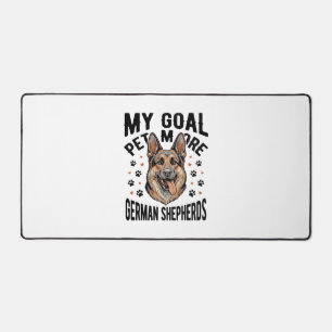 German Shepherd Lover Shirt with Vintage Engraved Desk Mat