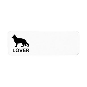 German Shepherd Lover with Silhouette
