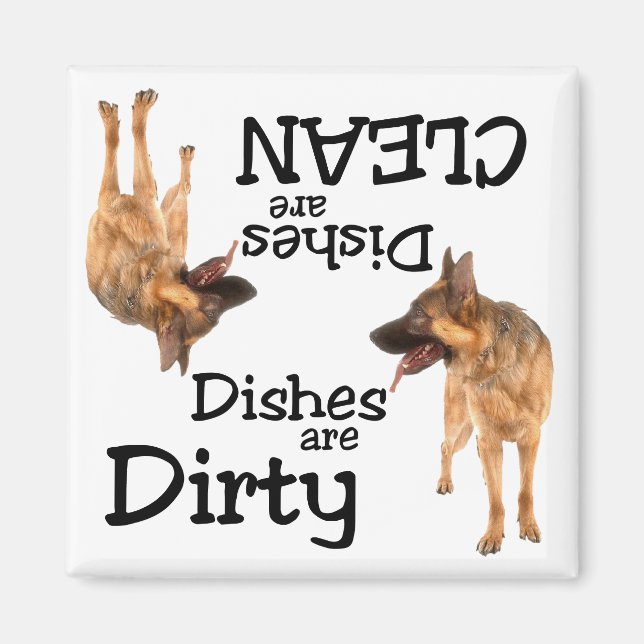 German Shepherd Lovers Dishwasher Magnet (Front)