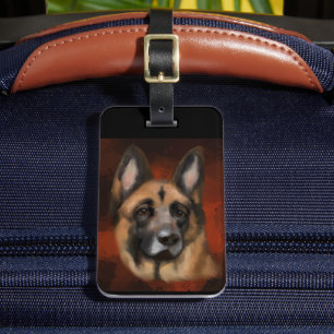 GERMAN SHEPHERD  LUGGAGE TAG