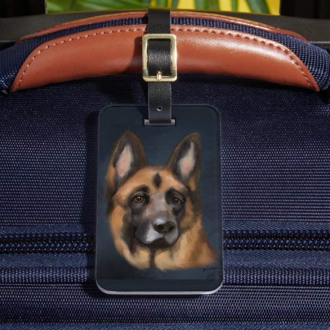 GERMAN SHEPHERD   LUGGAGE TAG (Front Insitu 2)