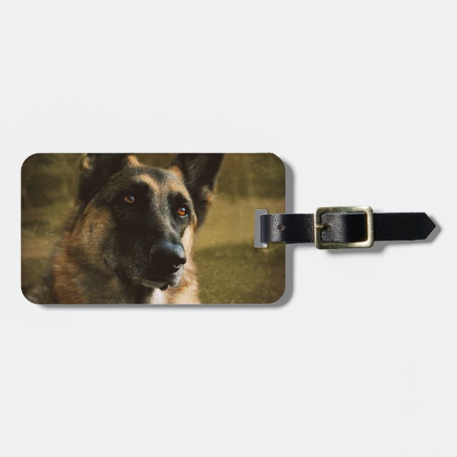German Shepherd Luggage Tags (Front Horizontal)