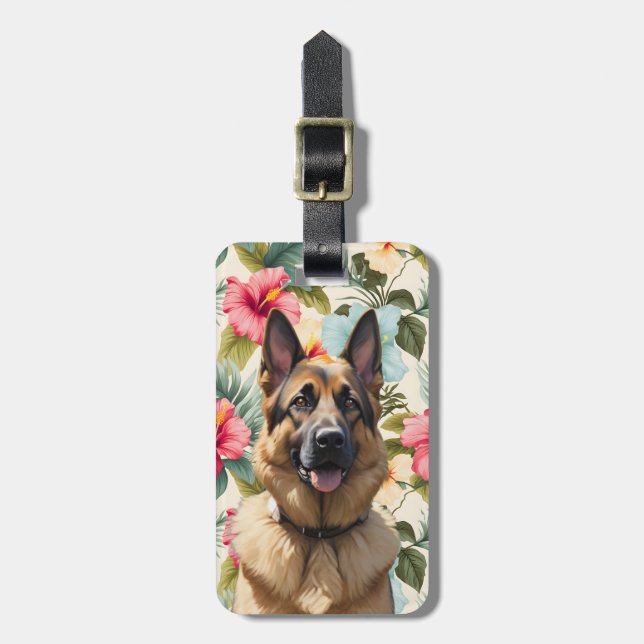 German Shepherd Luggage Tags (Front Vertical)