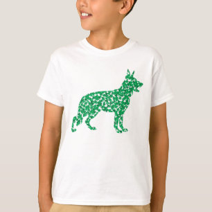 German Shepherd made of Shamrocks T-Shirt