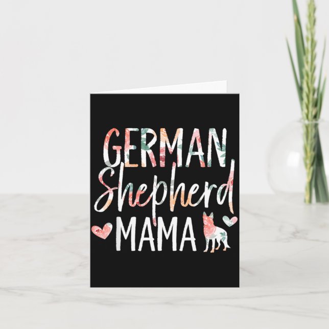 German Shepherd Mama Dog Lover For Mum Owner Card (Front)
