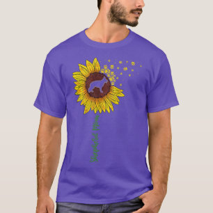German Shepherd Mama Sunflower  Mothers Day Dog Mo T-Shirt