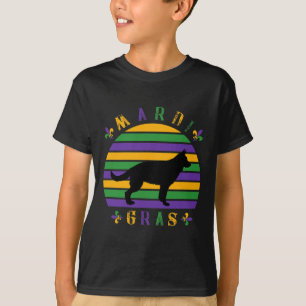German Shepherd Mardi Gras Pet Dog Lover Mum Women T-Shirt