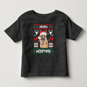 German Shepherd Merry Woofmas Sweatshirt Christmas Toddler T-Shirt