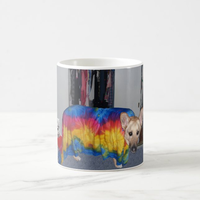 German Shepherd Modelling Clothes Coffee Mug (Center)