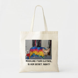 German Shepherd Modelling Clothes Tote Bag