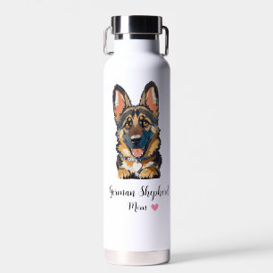 German Shepherd Mom Copper Vacuum  Water Bottle