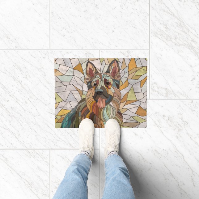 German Shepherd -  Mosaic Art Doormat (Indoor)