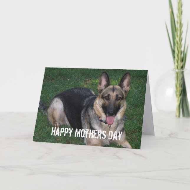 German Shepherd: Mothers Day Card (Front)
