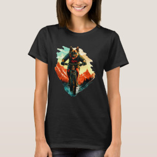 German Shepherd Mountain BikerBike Shepherd Dog T-Shirt