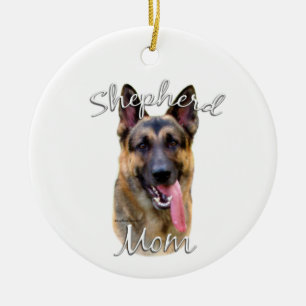 German Shepherd Mum 2 Ceramic Tree Decoration