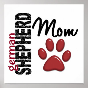 German Shepherd Mum 2 Poster