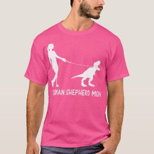 German Shepherd Mum Dinosaur Gsd Owners Trex Women T-Shirt