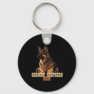 German Shepherd mum, dog owner mum, GSD mum Key Ring